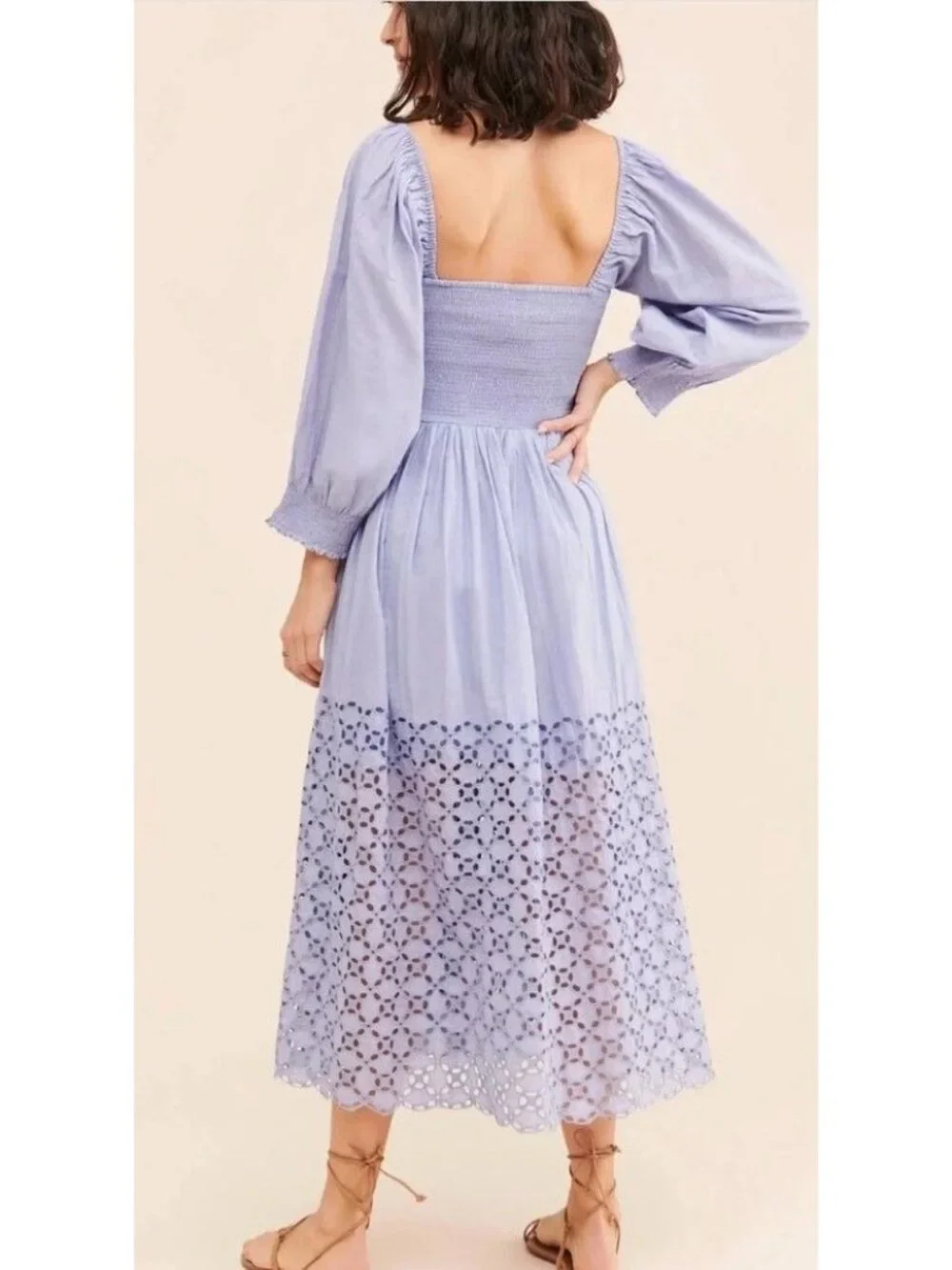NWT Free People We The Free Perfect Storm Midi Dress in Blue Heron Size XS